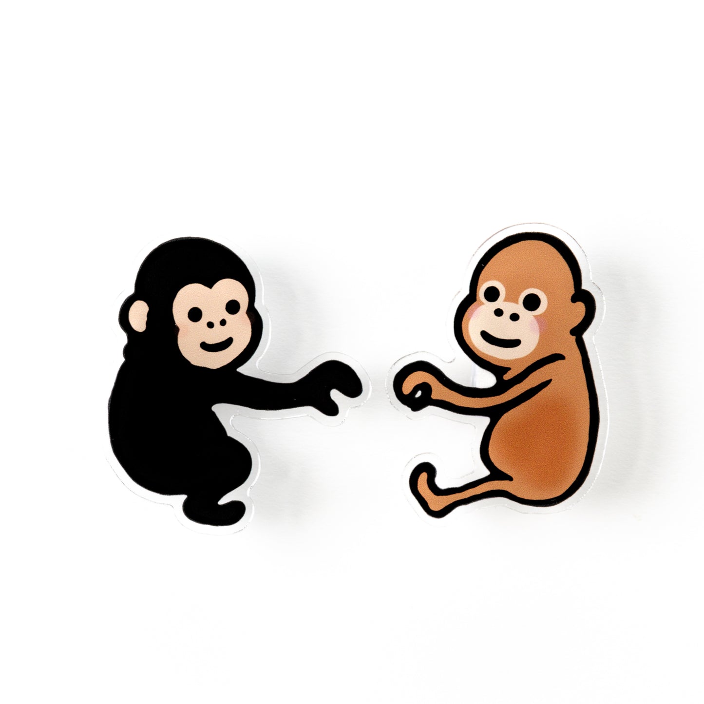 アクリルクリップ "チンパンとウータン"