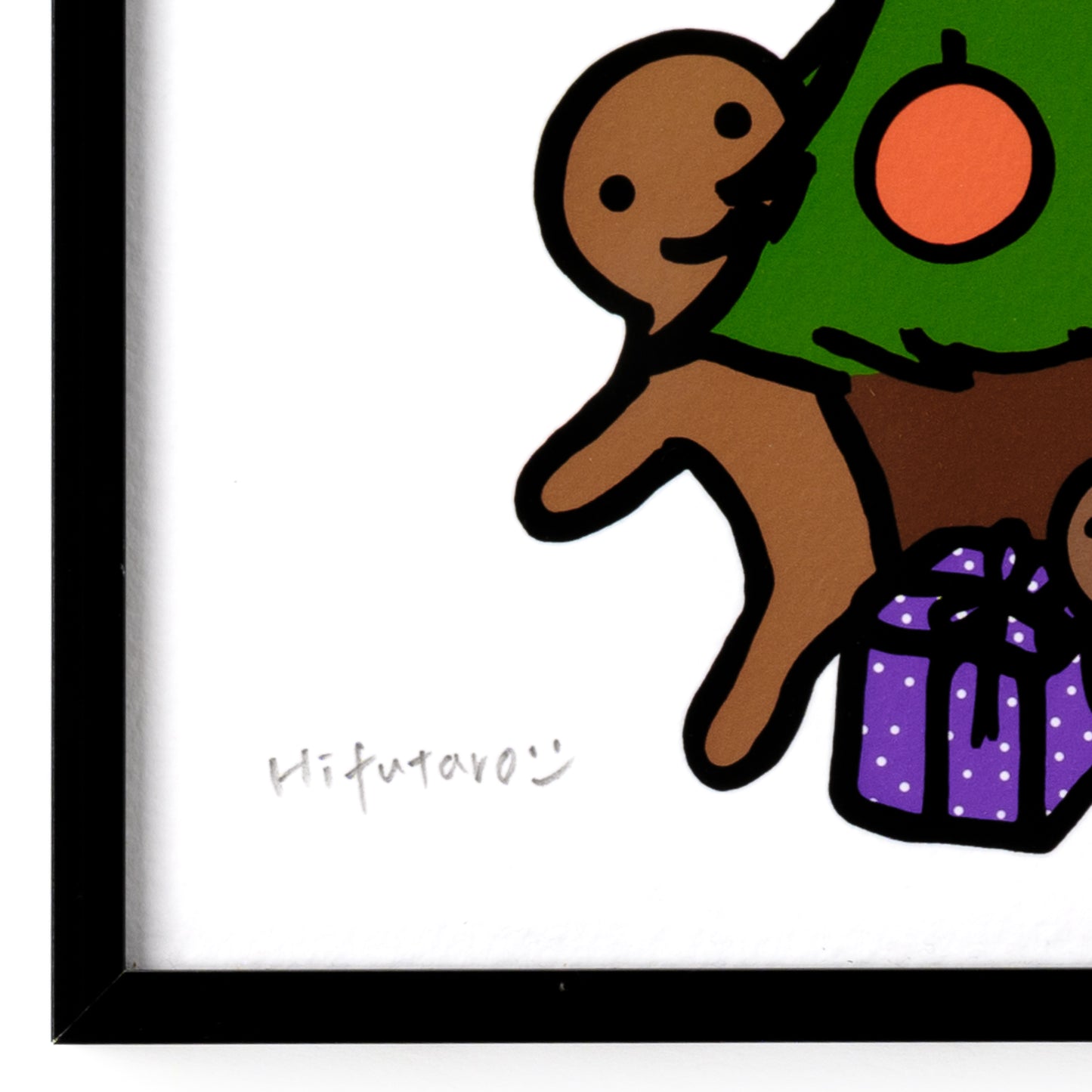 複製原画200角 "Happy Christmas" 額付き/直筆サイン入り ※受注生産