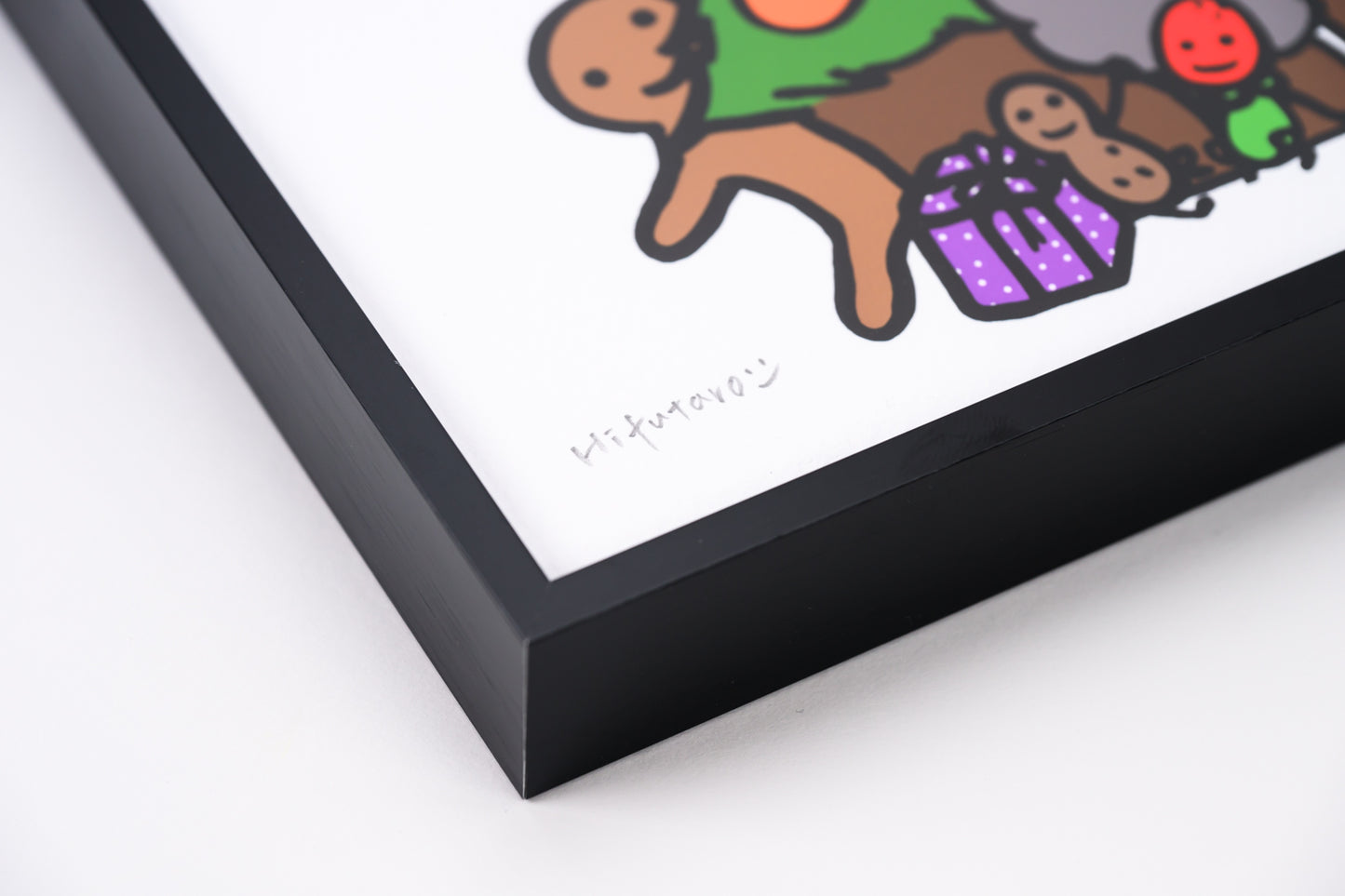 複製原画200角 "Happy Christmas" 額付き/直筆サイン入り ※受注生産