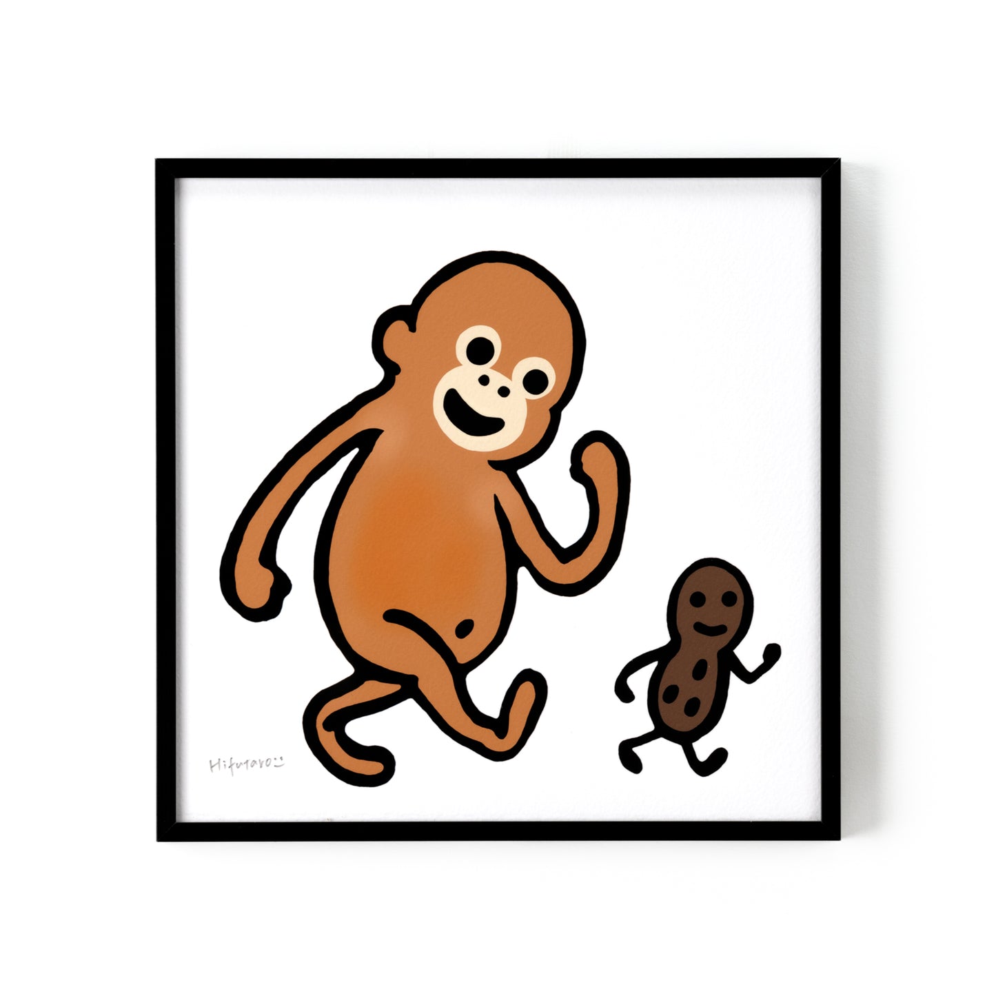 複製原画200角 "Let's go for a stroll!" 額付き/直筆サイン入り ※受注生産
