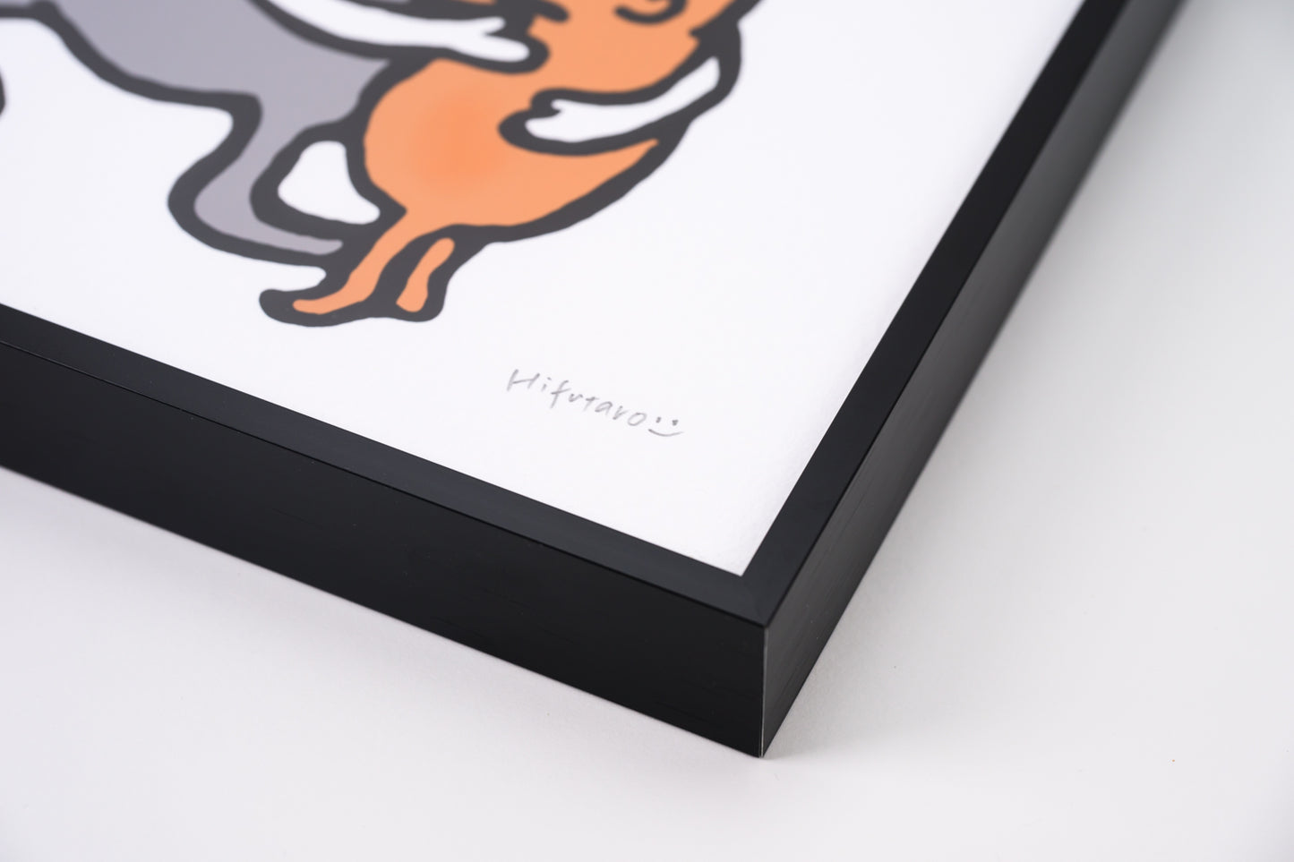 複製原画200角 "Hug" 額付き/直筆サイン入り ※受注生産