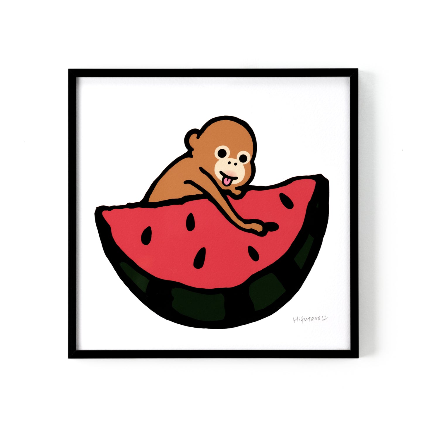複製原画200角 "Watermelon" 額付き/直筆サイン入り ※受注生産