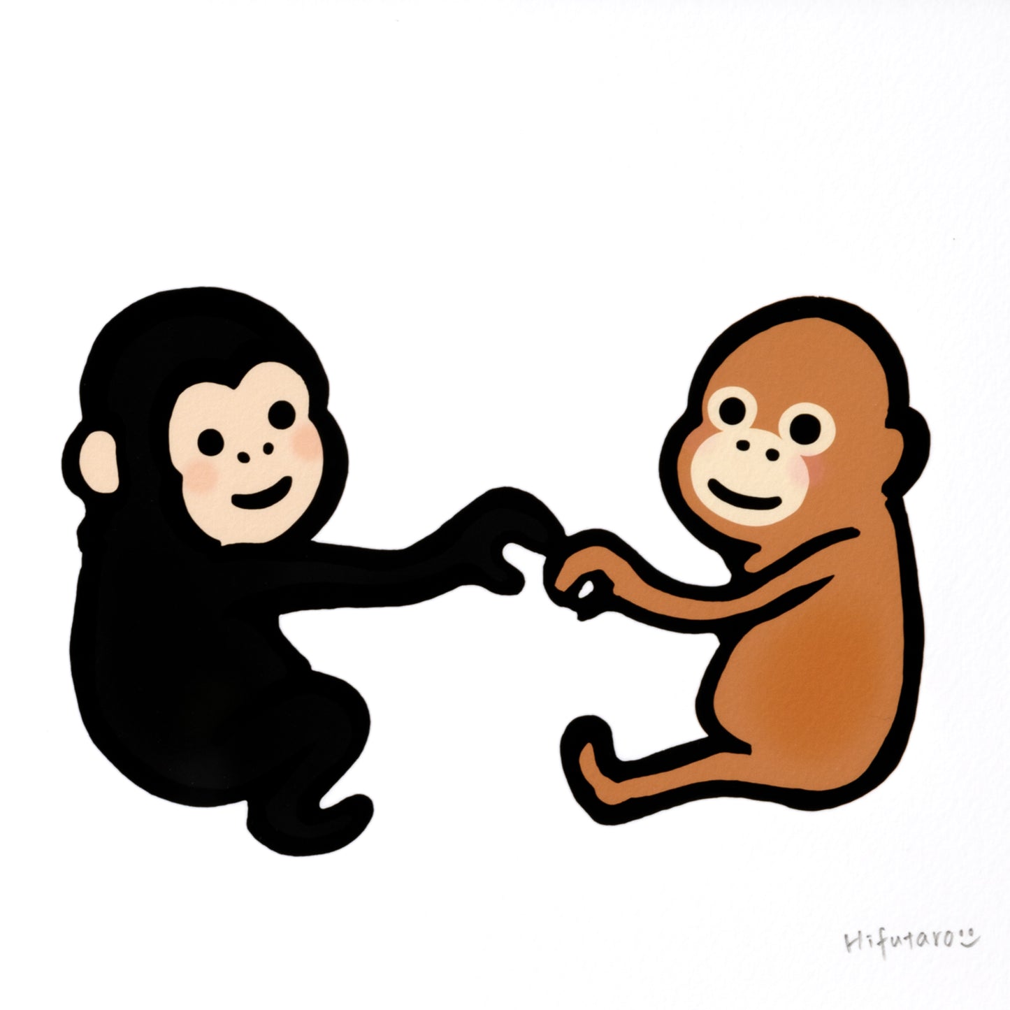 複製原画200角 "Heart shape" 額付き/直筆サイン入り ※受注生産