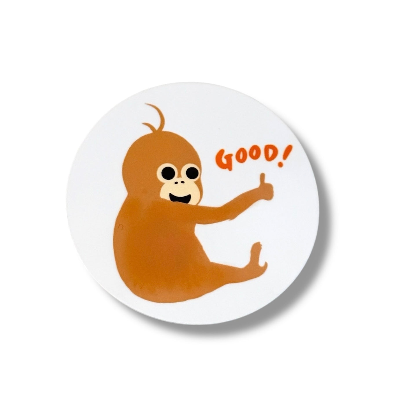 Round sticker "Good!"