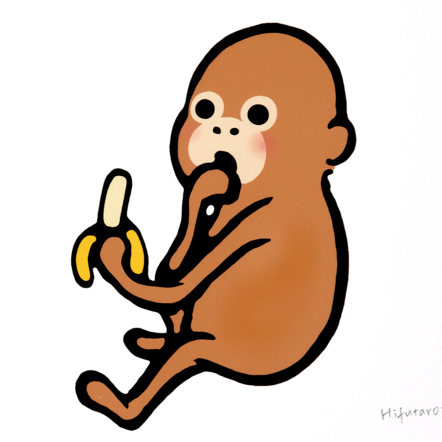 複製原画200角　"Yummy banana"　額付き/直筆サイン入り　※受注生産