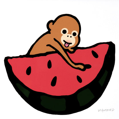 複製原画200角　"Watermelon"　額付き/直筆サイン入り　※受注生産