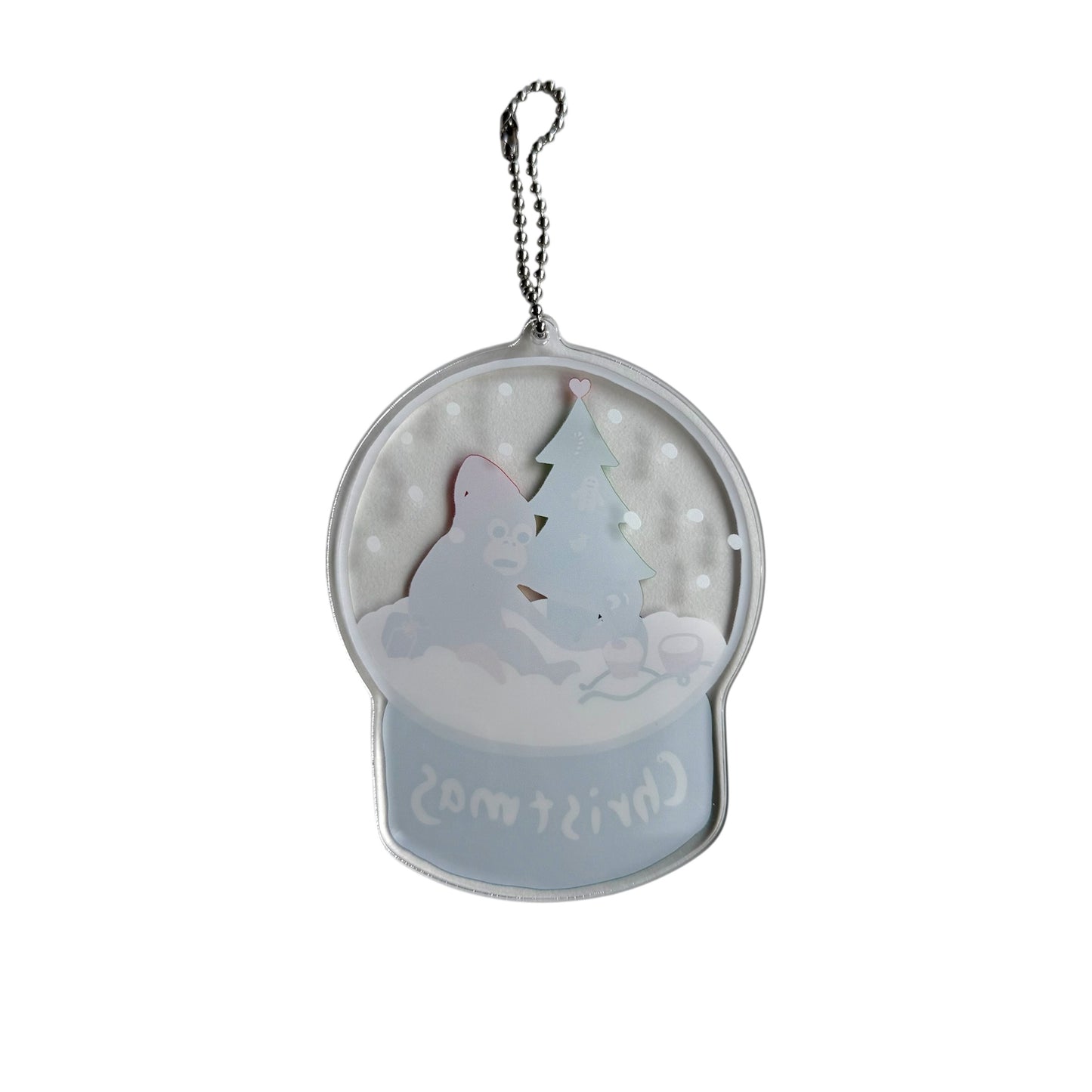 Acrylic Keychain (Snow Globe)
