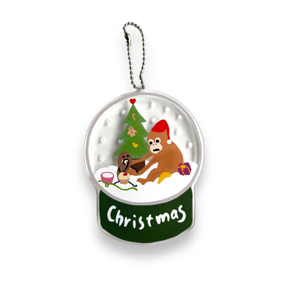 Acrylic Keychain (Snow Globe)