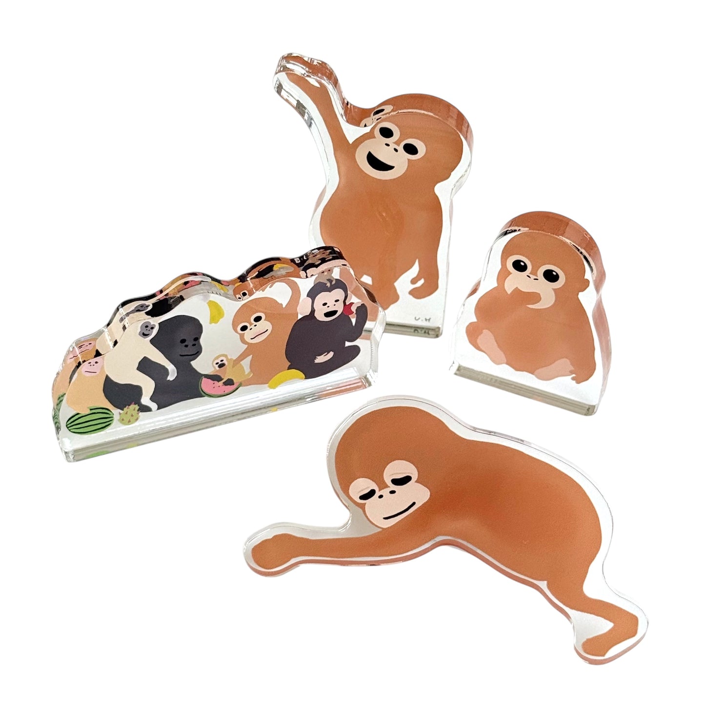 Acrylic stand "Baby orangutan and Friends"