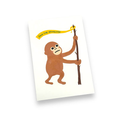Postcard "Save the orangutan"