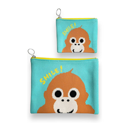 ニットスマイルポーチ(小)