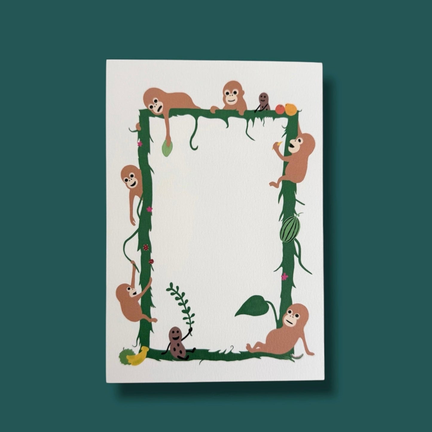 Postcard ”Green Frame" 