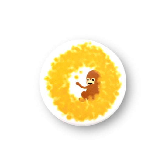 缶バッヂ　ミモザベビー