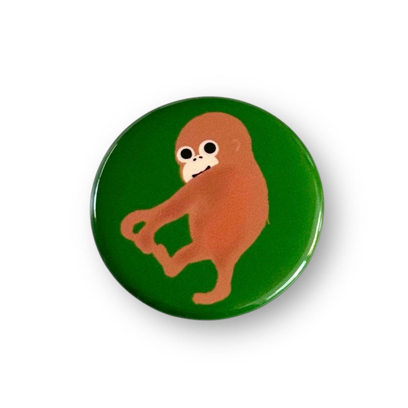 缶バッヂ　振り向きウータン