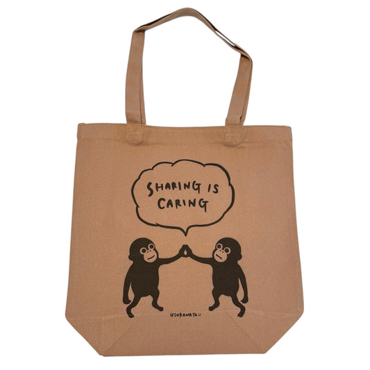 トートバッグ（マチありタイプ）　”Sharing is caring”