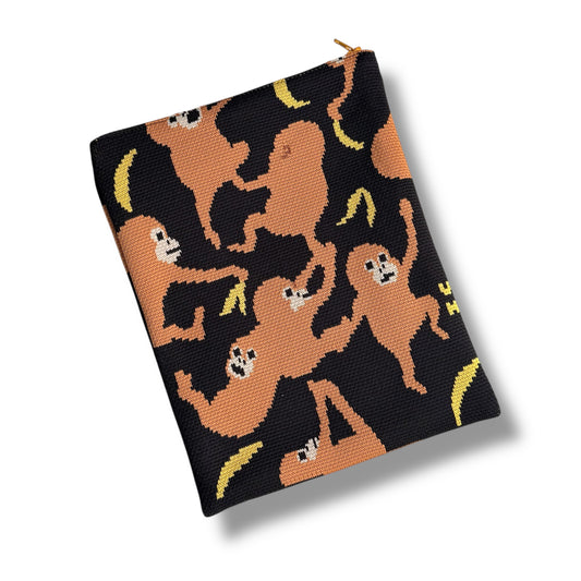 ニットブックポーチ